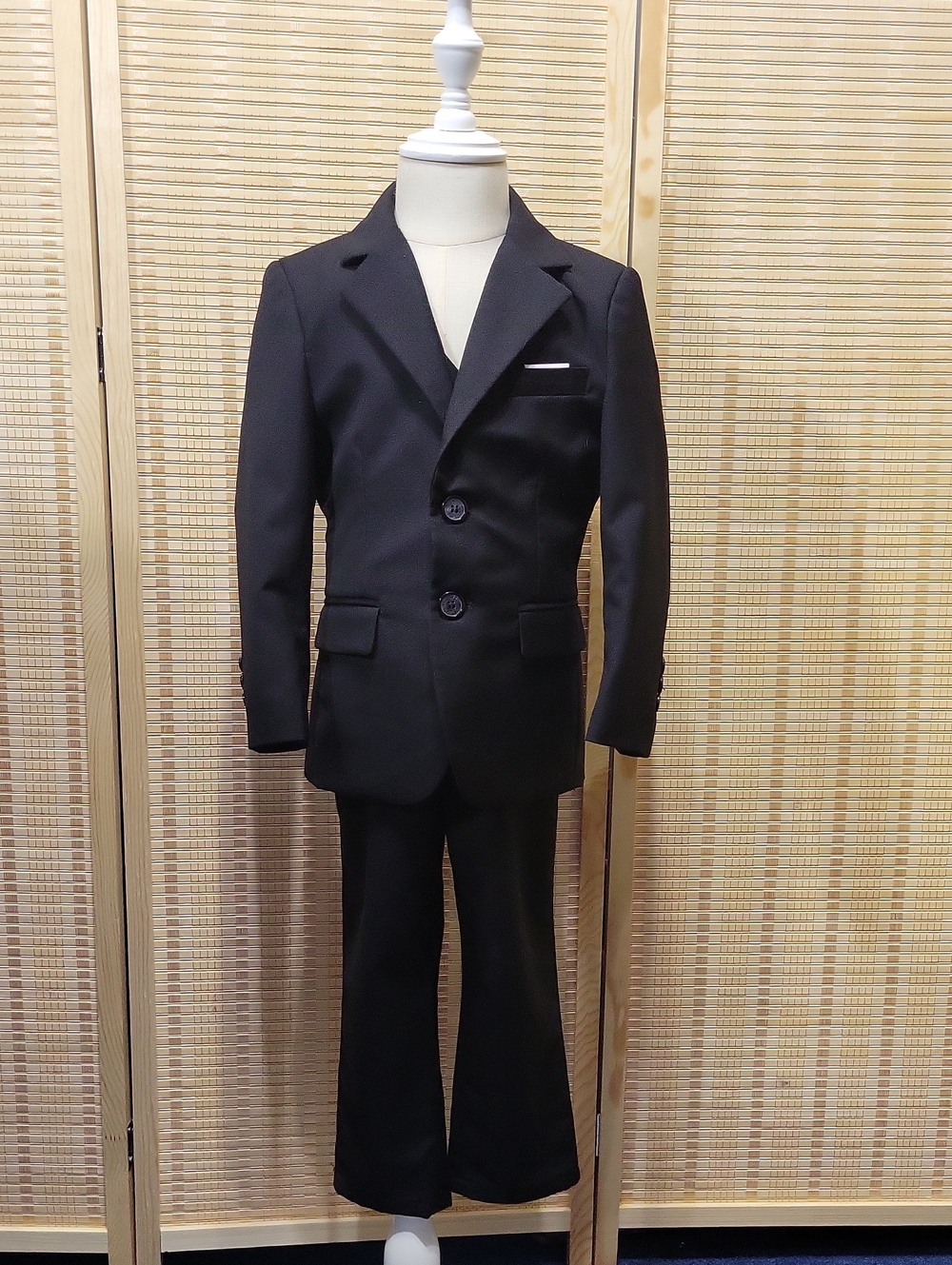 Yuan Lu 3 piece Suit - Black - 4T
